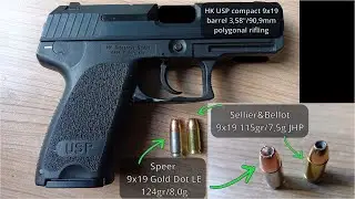 TEST JHP (MEAT TARGET) - Sellier&Bellot 115gr JHP; Speer 124gr Gold Dot LE [EN]