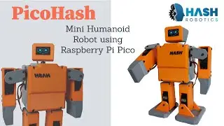 PicoHash Mini Humanoid Robot using Raspberry Pi Pico | Hash Robotics