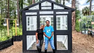 We built a GREENHOUSE! (using reclaimed materials!) 