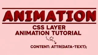 How to create css text layer animation effect. CSS layer animation make by CSS & HTML.