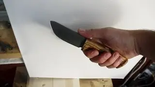 Нож ручной работы: скиннер зебрановый из ДИ-90. Впечатления от стали