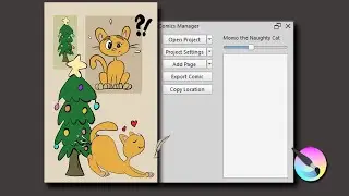 KRITA 5.1.5 - EXPLORING AND TESTING THE COMICS MANAGER DOCKER