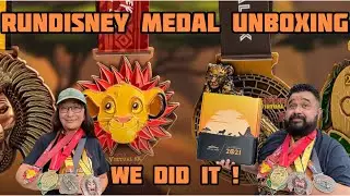 RunDisney Summer Virtual 5K 2021. Lion King Medal Unboxing