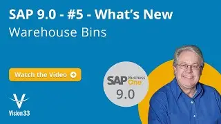 What's New SAP 9.0 - #5 - Warehouse Bins