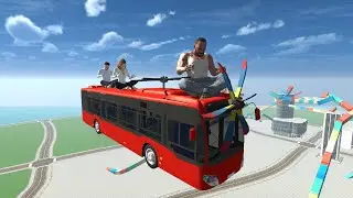 FRANKLIN FOUND GIANT FLYING BUS IN INDIAN BIKE DRIVING 3D | INDIAN BIKE DRIVING 3D GAME