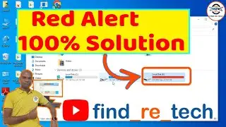 Red Alert Drive In Windows 100% Solution. Showing Red alert Drive. #findretech #RedDrive #windows