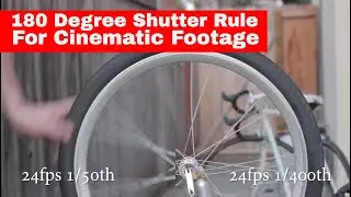 The 180 Degree Shutter Rule for Video for cinematic footage