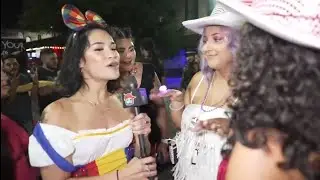 Girls-Kissing-for cream pies- in front of- public