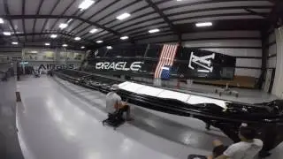 A Peak Behind Closed Doors Into The ORACLE TEAM USA Wing Shed
