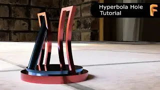 FUSION 360 ||  HYPERBOLA HOLE || MOTION LINK || 3D SKETCH || RENDERING || ANIMATION || TUTORIAL
