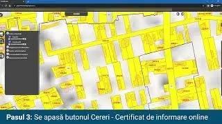 Eliberarea automată online a certificatelor de urbanism de informare din GIS