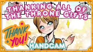 【Handcam】 Thank you so much for all the Throne Gifts!! 😭💛