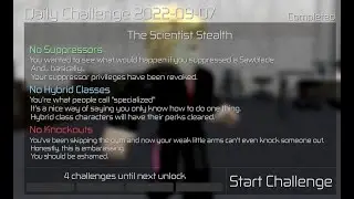 Roblox || Entry Point | Daily Challenge 08.08.´22 | Legend Solo | The Scientist
