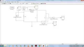Halfwave controlled rectifier  with Capacitor filter Matlab Simulation