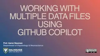 Working with Multiple Data Files Using GitHub Copilot