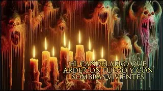 El candelabro que arde con fuego y con sombras vivientes