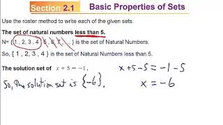 MATH 110 Intro--Sec 2.1--2.2 Lecture Fall 2020