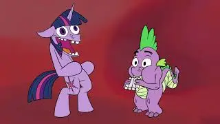 Twilight and Spike dancing on taco tuesday
