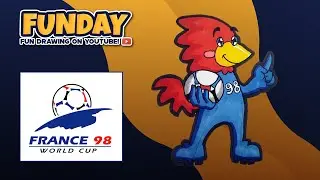 How to Draw France 1998 Mascot! Cara Menggambar Maskot Piala Dunia Perancis 1998!