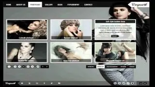 Vogue PSD � Responsive Fullscreen Photo Template