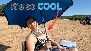 Memorial Day fun in the sun, gotta stay cool.  #greatproduct #keepcool #neckfan