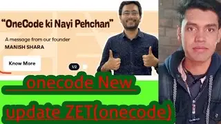 onecode New update ZET(onecode) ! ZET (onecode) kya hi #ZETonecode Zet onecode se paisa kaise kamaye
