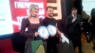 Награждение победителей XXVII Губернаторского теннисного турнира.