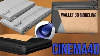 3D MODELING A REALISTIC WALLET IN CINEMA 4D 👜 | SUBDIVISION SURFACE & TEXTURING TUTORIAL