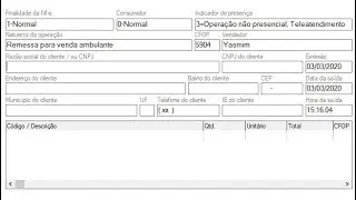 NF-e de Venda Ambulante Fora do Estado
