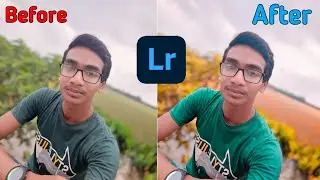 How to change stylish background green colour to orange Colour in lightroom।।Photo Editing ।।