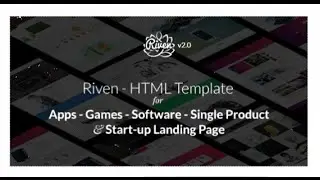 Riven - HTML Template for for App, Game, Single Product Landing Page by ArrowHiTech Download