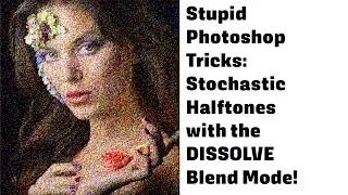 Stochastic Halftones using the Photoshop Dissolve Blend Mode (of all the crazy ideas)