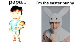 Papa Squid Game Meme vs I'm The Easter Bunny Gi Hun