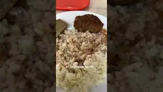 Рис с котлетой, на минималках! #еда, #столовая, #обед