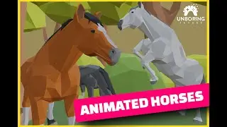 3D LOW POLY Horse - Animation Showcase