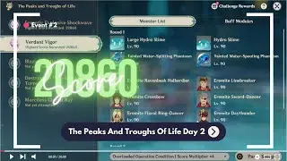 The Peaks and Troughs of Life Stage 2 Guide 20860 Score -  Genshin Impact 4.1