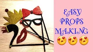 DIY / how to make  props  /  diy props making / paper stick  props / lockdown craft activity