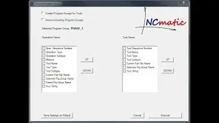 Organize NX CAM operations names and groups