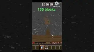 minecarft 150🤯blocks clutch#minecarft_shorts