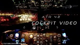 ATR 42 Night flight, cockpit HD