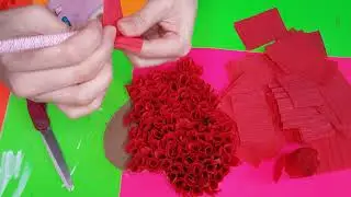 DIY con papel y carton corazon en 3D