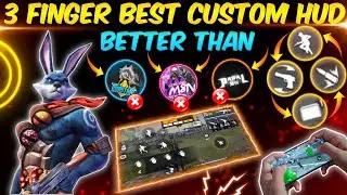 TOP 5 BEST CUSTOM HUD FREE FIRE 3 FINGER CLAW | BETTER THAN PC PLAYERS | THREE FINGER CUSTOM HUD