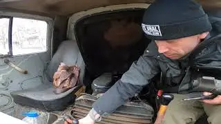 Начало. Уаз буханка, снимаю двигатель.
