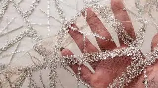 Broderie Champagne Geometrical cu margele