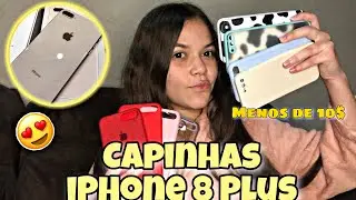 CAPINHAS DO IPHONE 8 PLUS|| Mostrei nele/ PAGUEI MENOS DE 10 reais na Shopee!! 📲