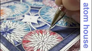 Geometric art - Decorating a mandala in a tiny scale