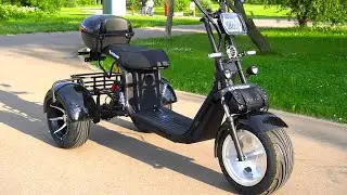 The fastest three-wheeled electric scooter, the Skyboard BR60 3000 Pro Fast 2021. Review and upda...