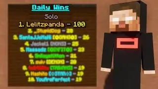 I Got On The Solo Bedwars Leaderboard!