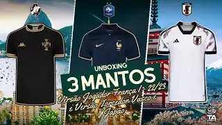 UNBOXING TAILANDESAS 1:1 - VERS. JOGADOR FRANÇA I - 22/23, VERS. TORCEDOR VASCO KAPPA II E JAPÃO II