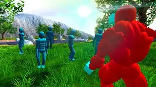 Most Powerful NPC Fights the Smart AI!With Active Ragdoll Physics-part 1